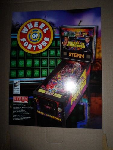 Wheel fortune pinball - of,