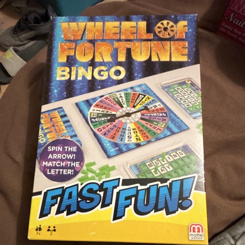 Mattel wheel fortune bingo - wheel, of
